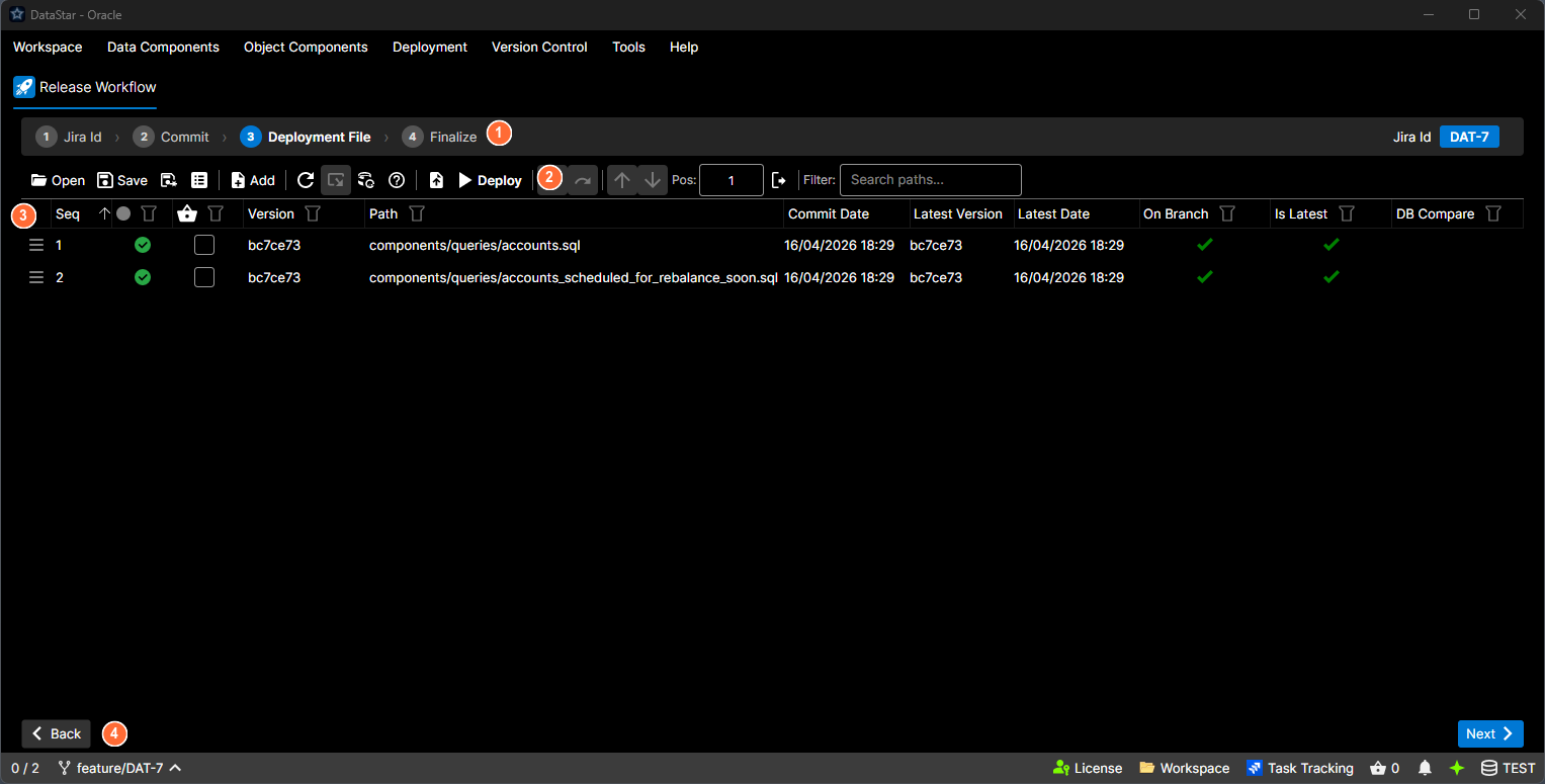 Release Workflow, Step 3: Deployment File